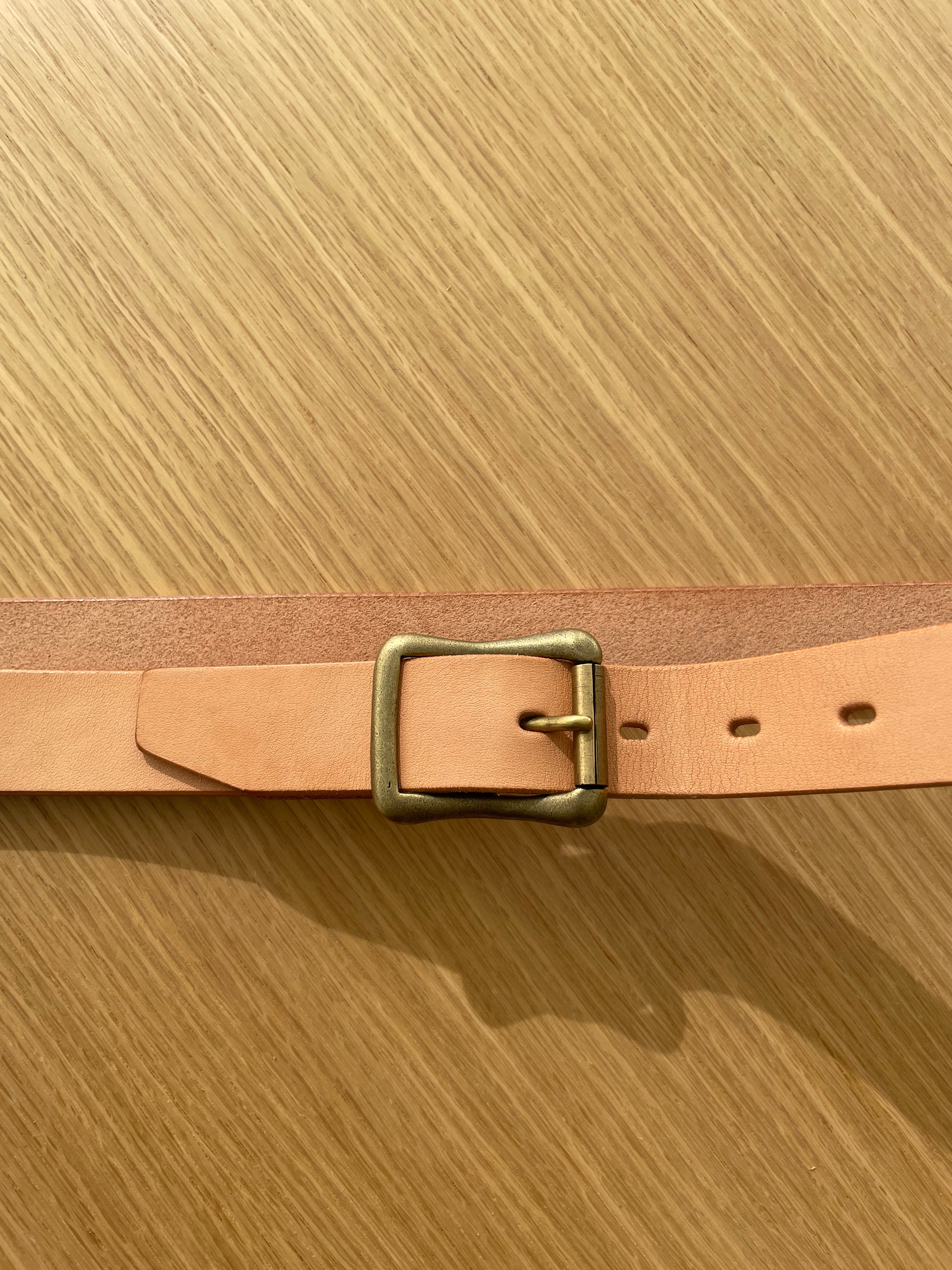 Classic Belt in Vegetable Tanned Hand-Dyed Leather - Tempo