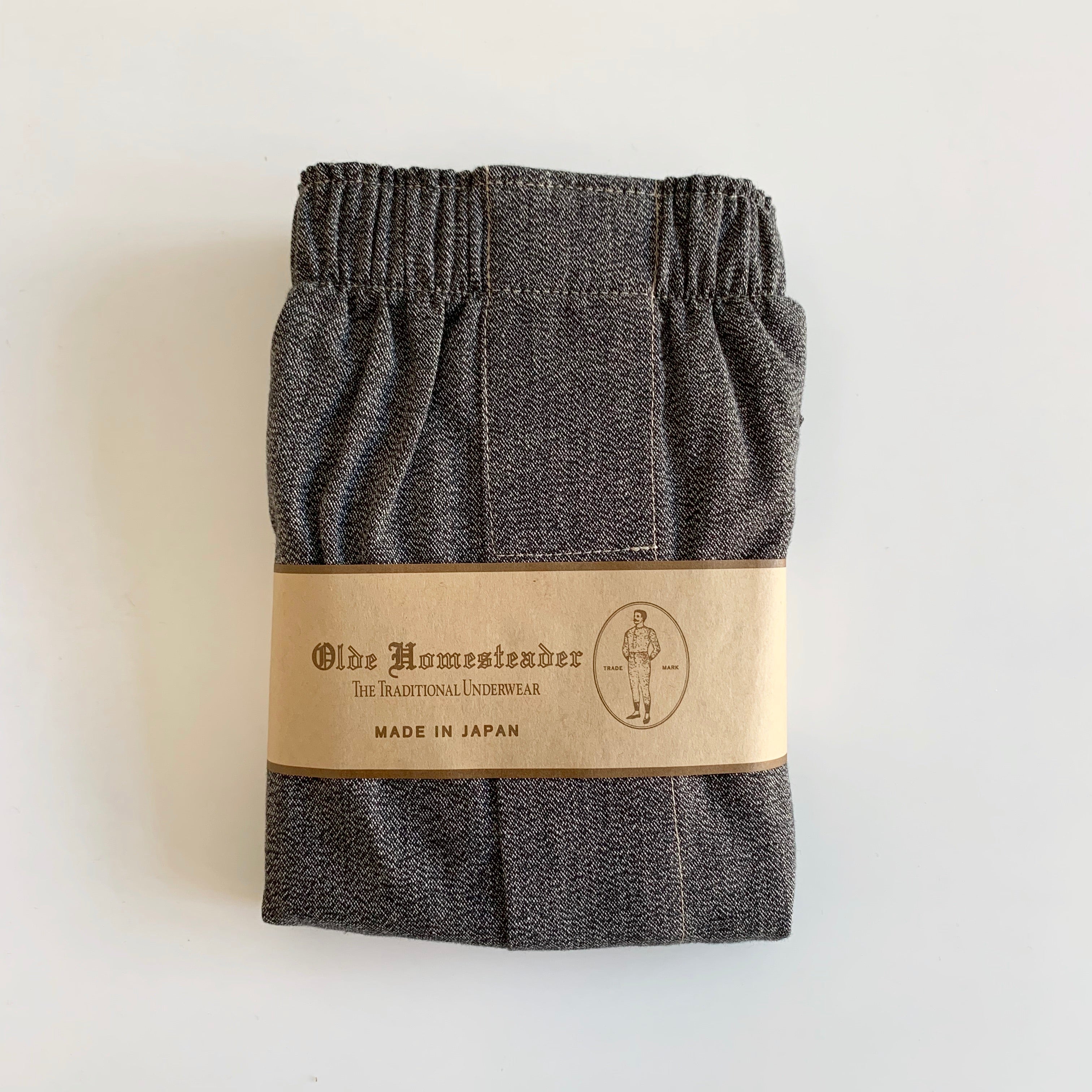 Woven Boxer - Olde Covert Chambray in Black