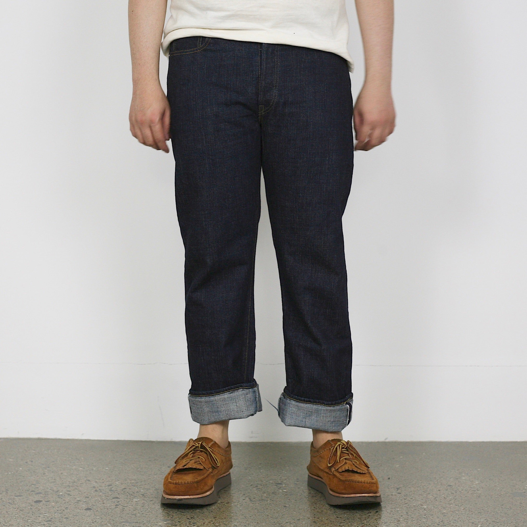 Narrow Straight Denim 14.5oz. Selvedge Slub Yarn - OW - 1108SLW - Tempo