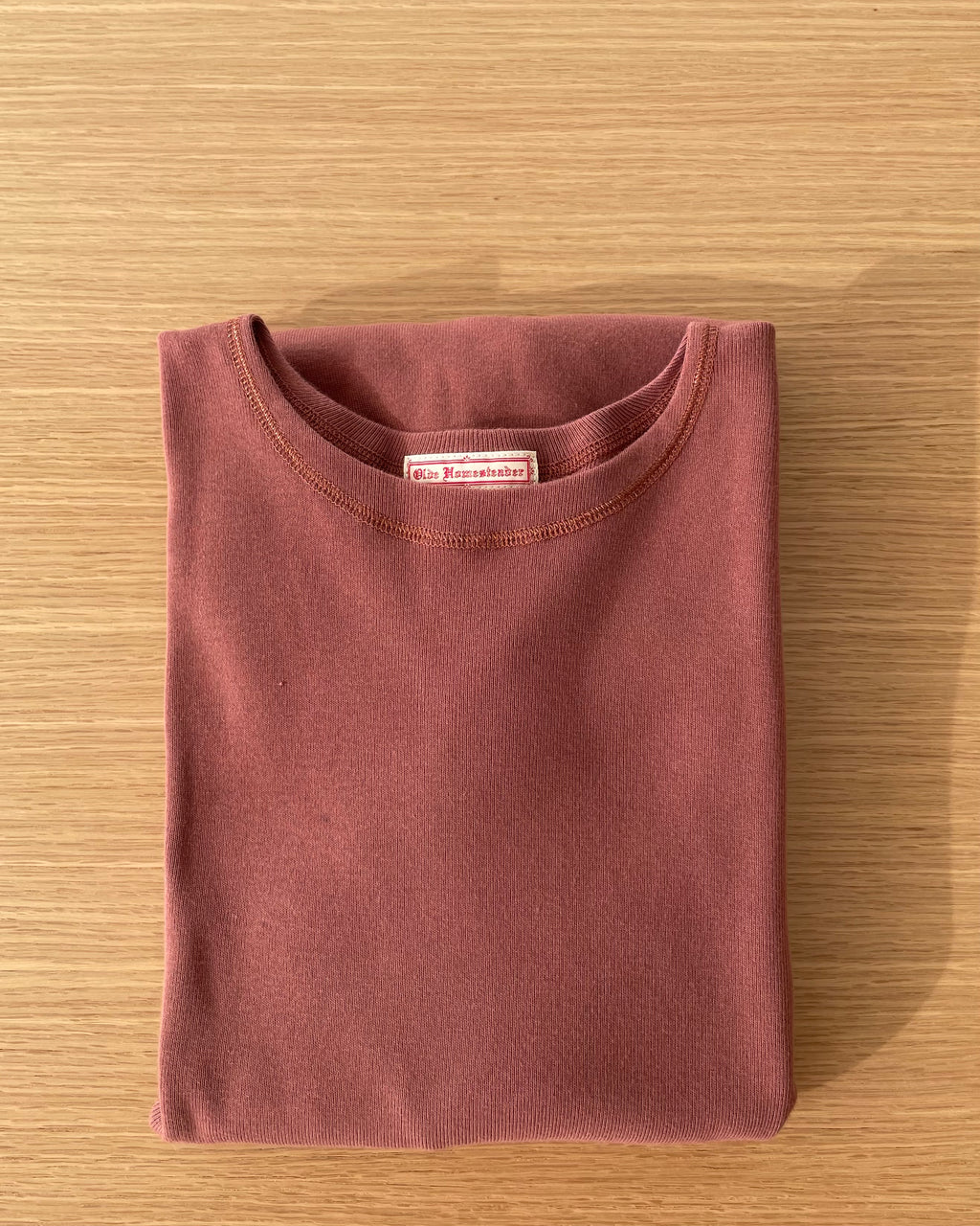 US006 Crew Neck Long Sleeve Sweat Shirt in Rosewood