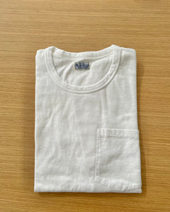 Tsuri-Ami Loopwheel Pocket T-shirt in White