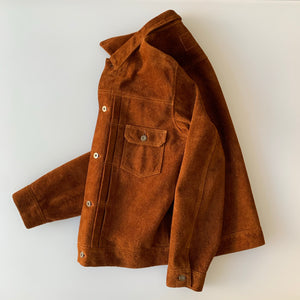 Steer Roughout Suede Type II G Jacket in Camel (TB-141) - Tempo