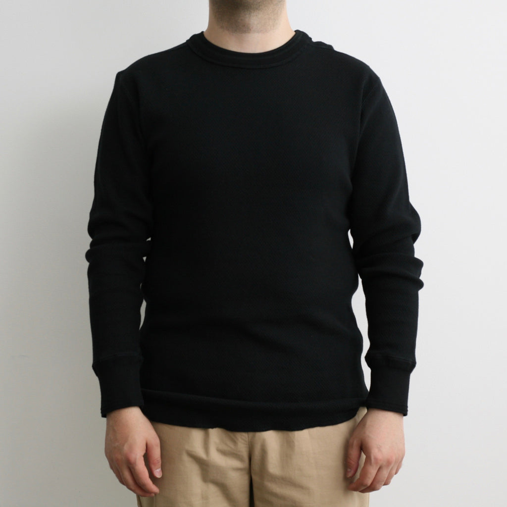 Beehive Thermal Crewneck L/S in Black - Tempo