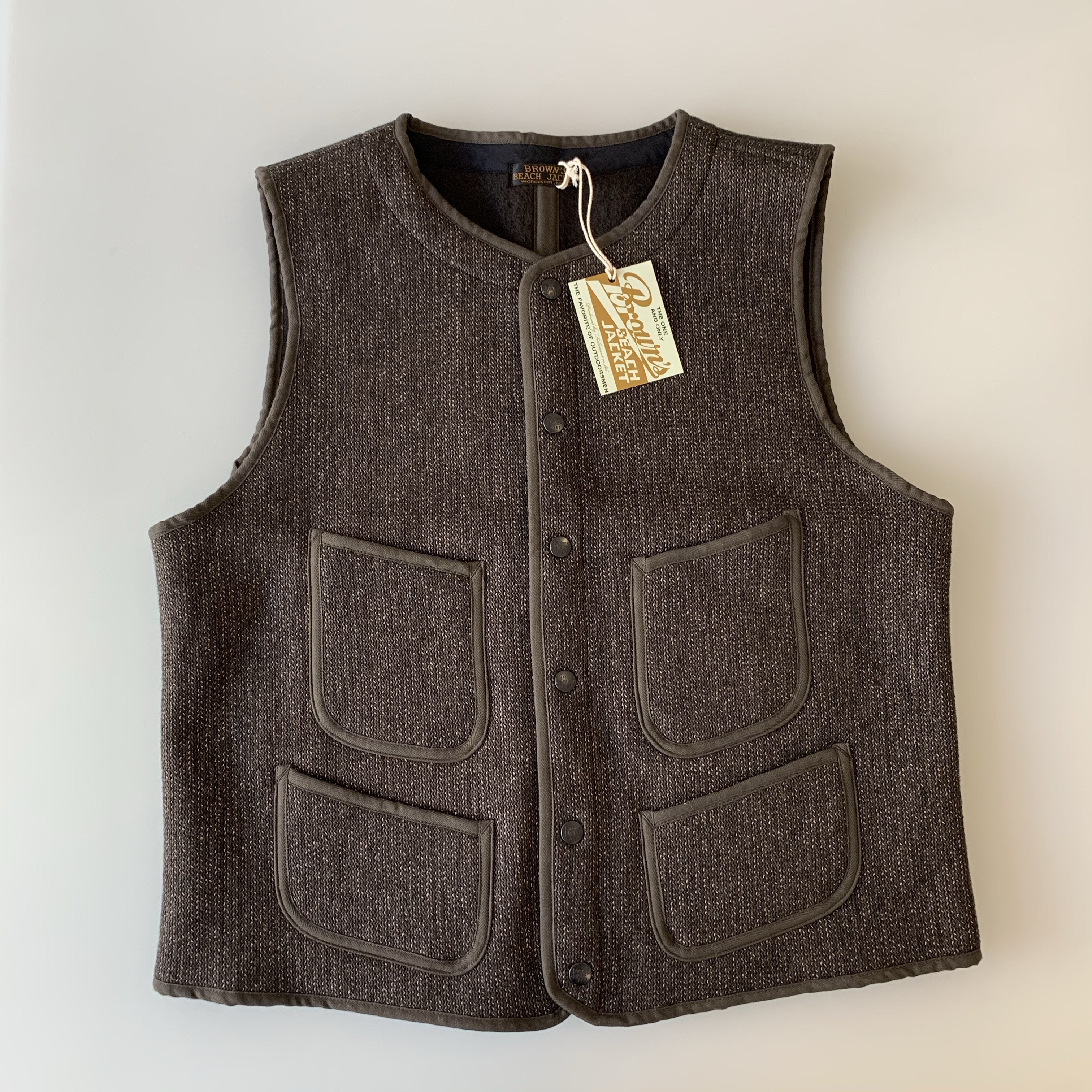 Brown's Beach Early Vest in Oxford Grey