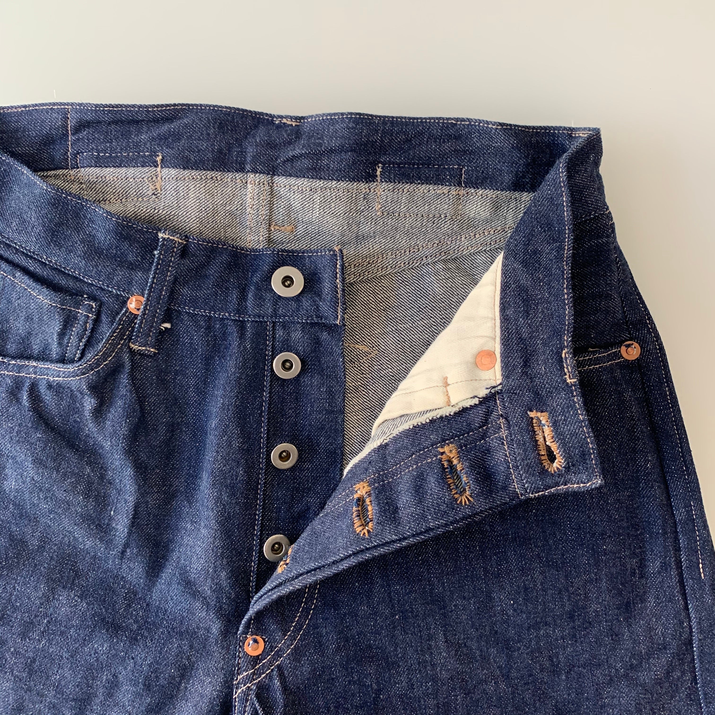 819 Denim 13.5oz Selvedge - Hi-Rise Wide Tapered - Sukumo Natural Indigo Hand-Dyed - Tempo