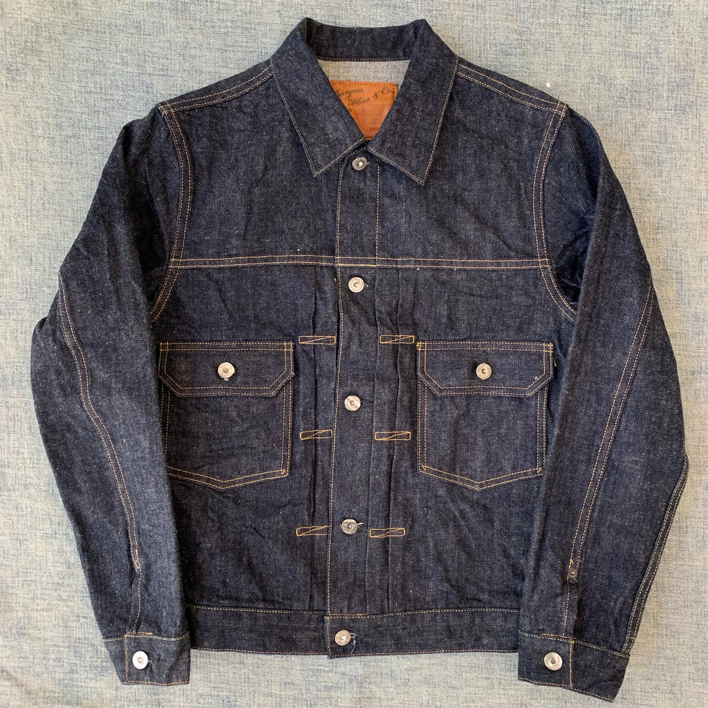 Natural Indigo Type II 14.5oz Selvedge Denim Jacket - OW (71949-XX) - Tempo