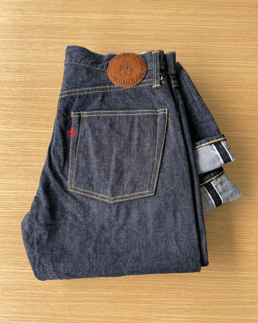 359601 15oz. Standard Straight Selvedge Denim Pants - OW - Tempo