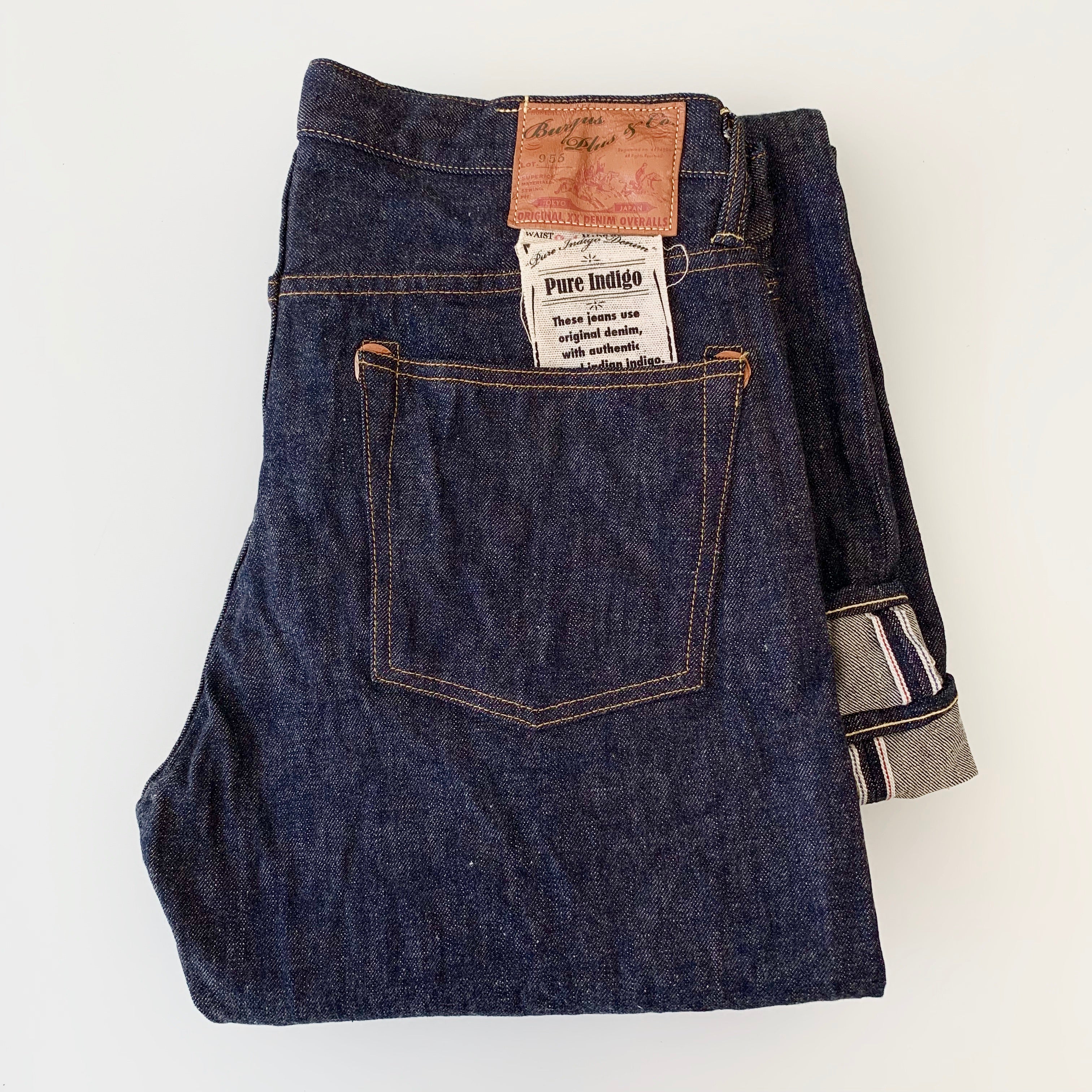 Natural Indigo 14.5oz  Selvedge Jeans 1955 XX Model - Narrow Straight - OW (955-XX) - Tempo