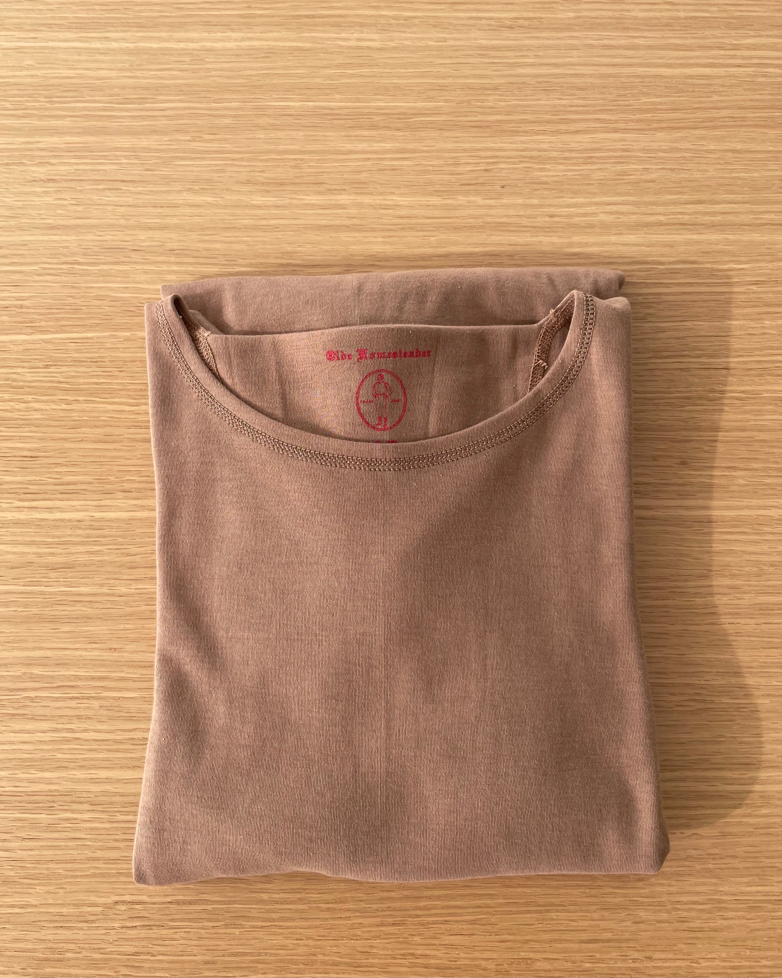 US004 Crew Neck Long Sleeve in Rustic Brown - Tempo