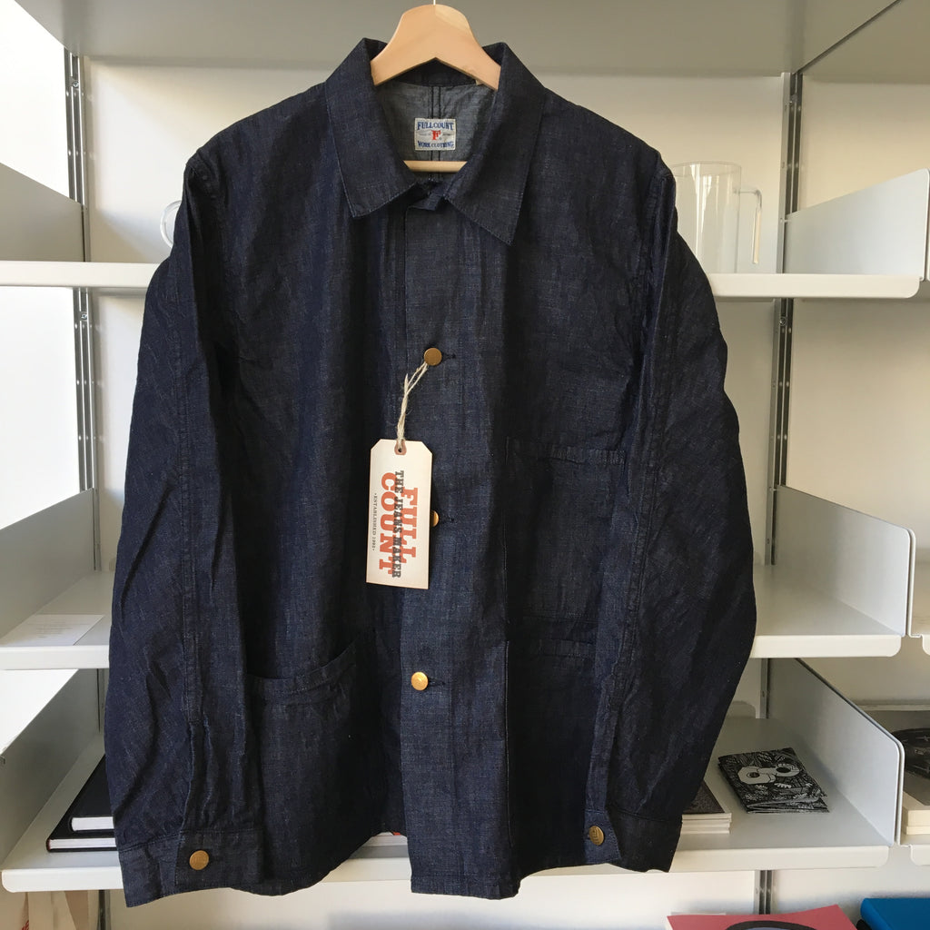 1930's French Work Coverall in 8oz Indigo Denim - OW - Tempo