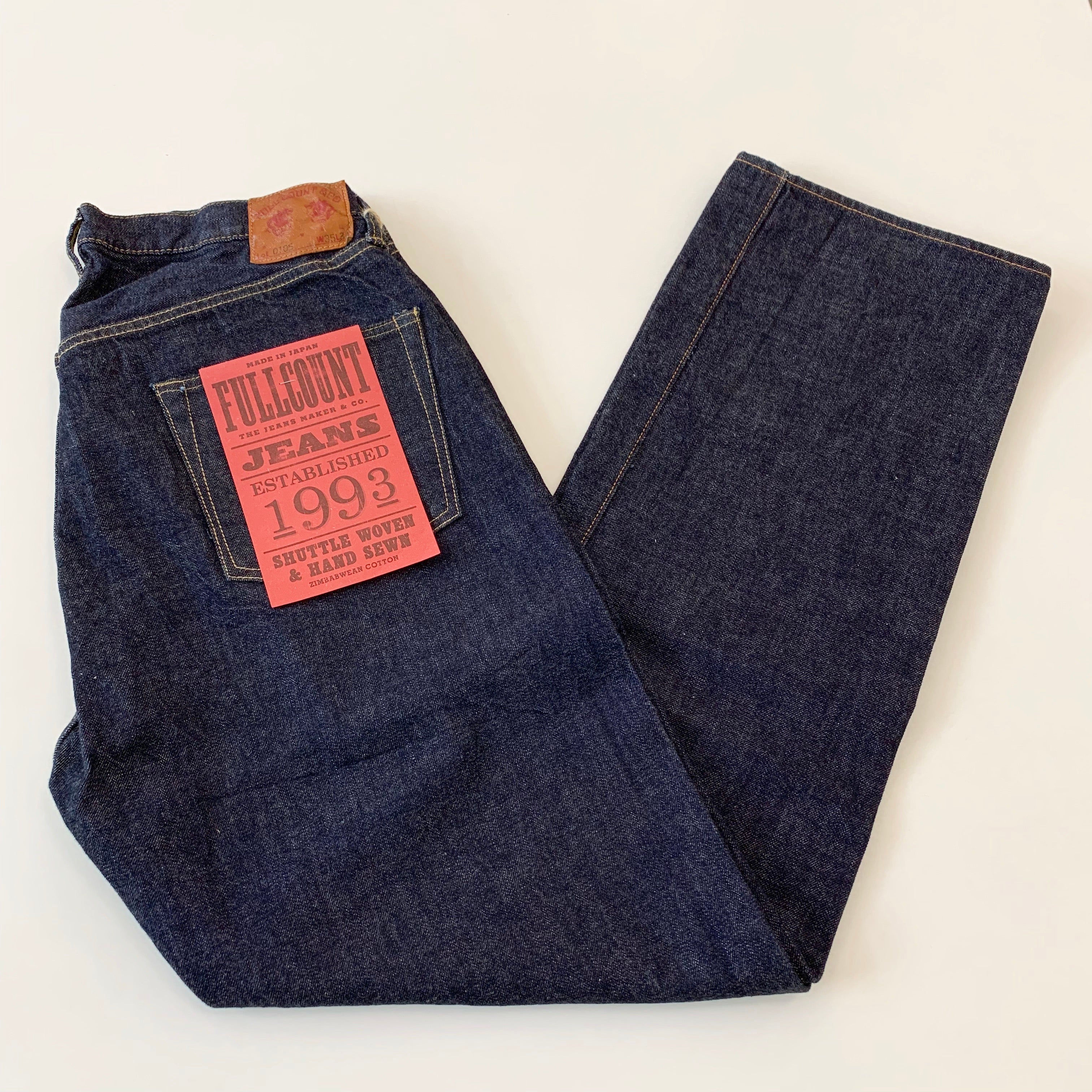 13.7oz 1953 Loose Straight Selvedge Denim - OW - 0105W - Tempo