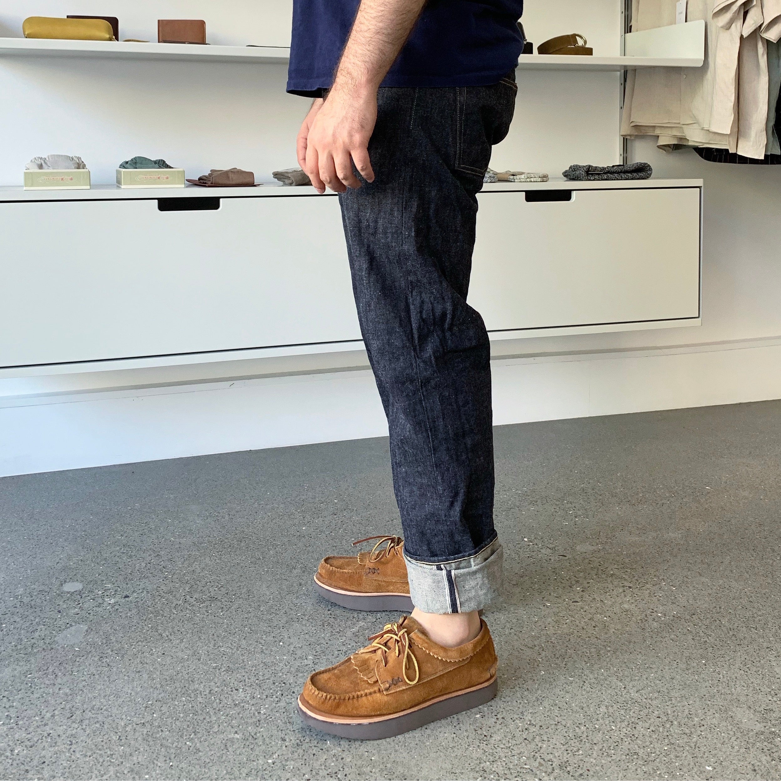 Natural Indigo 14.5oz  Selvedge Jeans 1955 XX Model - Narrow Straight - OW (955-XX) - Tempo