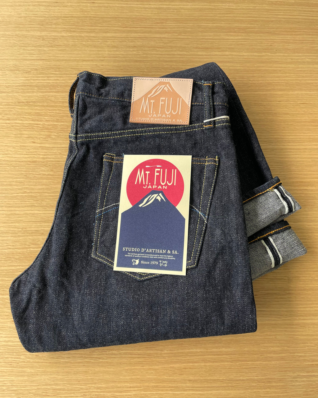Mt. Fuji Yamagata Sashiko G3 14oz. Selvedge Denim- Relaxed Tapered - OW - Tempo