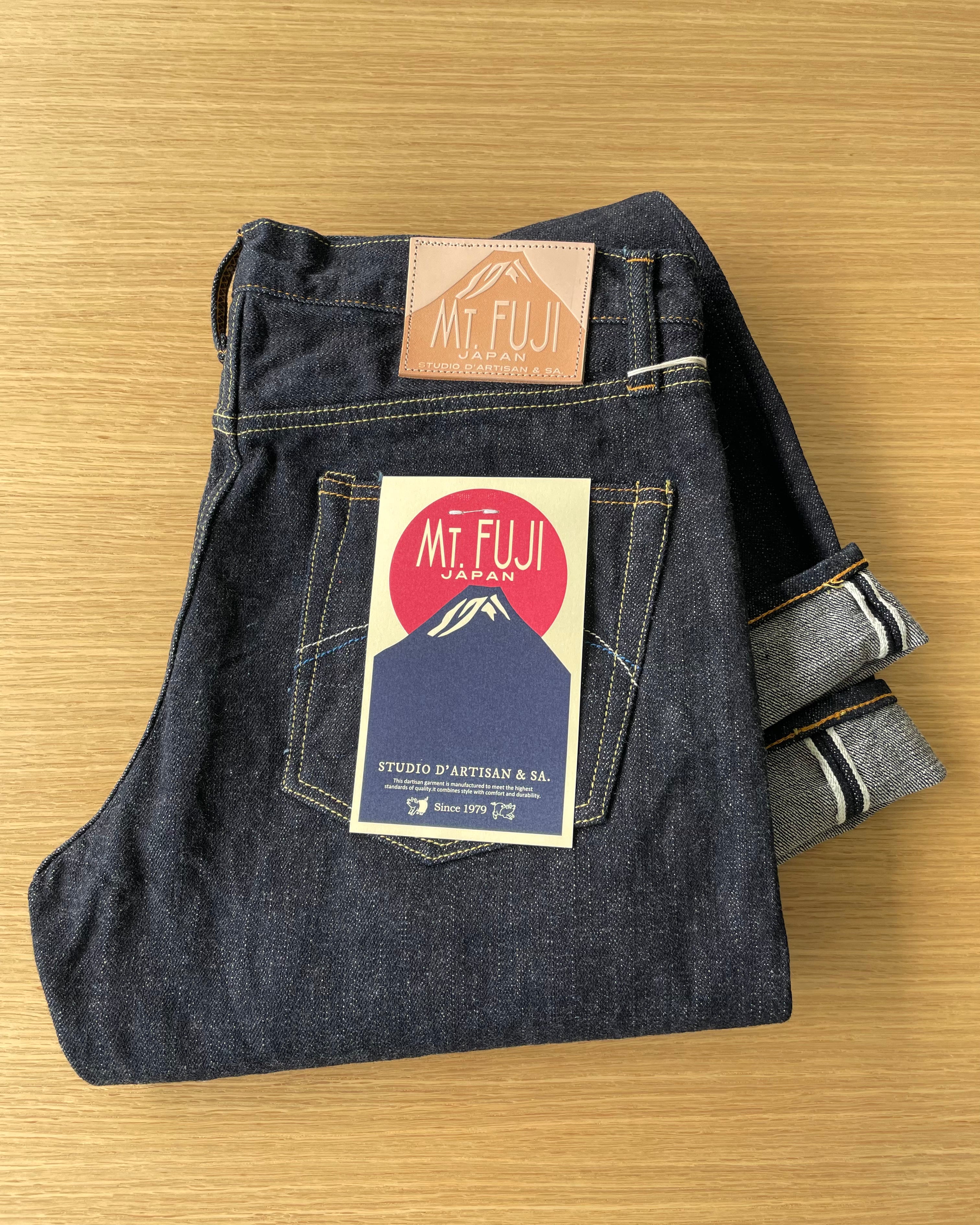 Mt. Fuji Yamagata Sashiko G3 14oz. Selvedge Denim- Relaxed Tapered - OW - Tempo