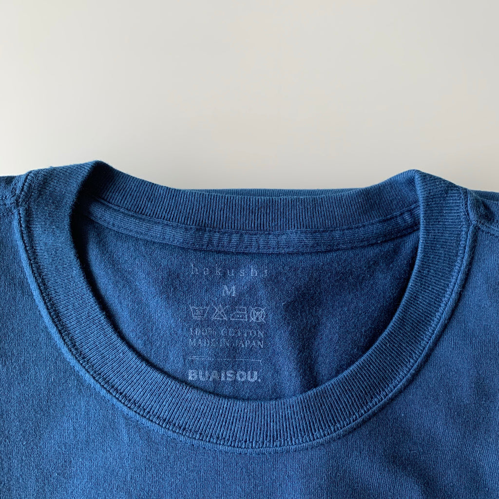 Tsuri-Ami Loopwheel T-Shirt II - Indigo - Sukumo Natural Indigo Hand-Dyed - Tempo