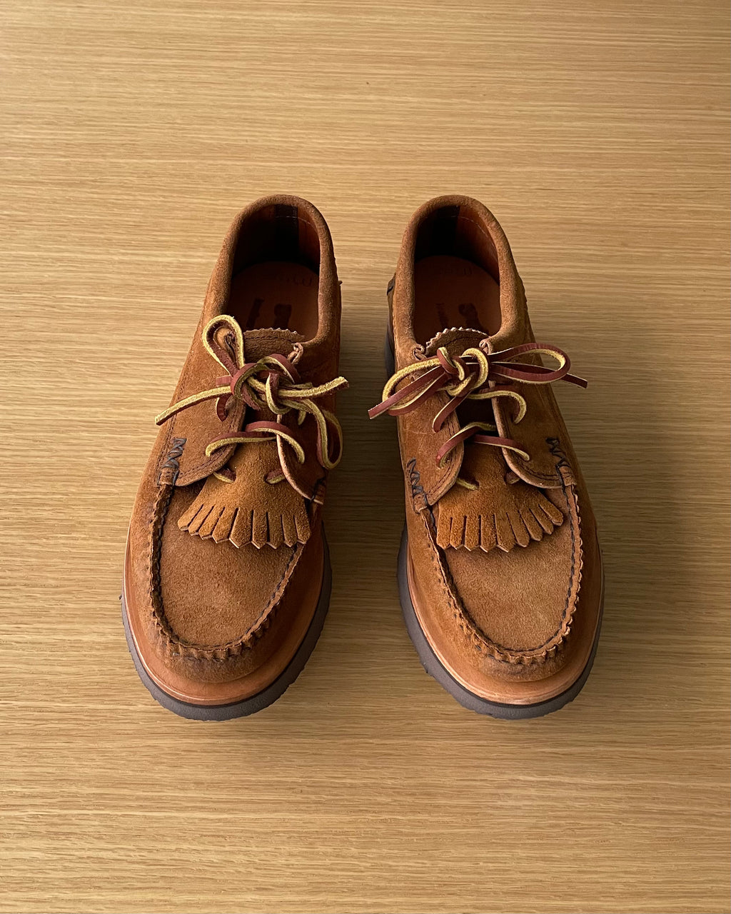 Blucher Rocker with Kiltie in Flesh Out Golden Brown - Tempo