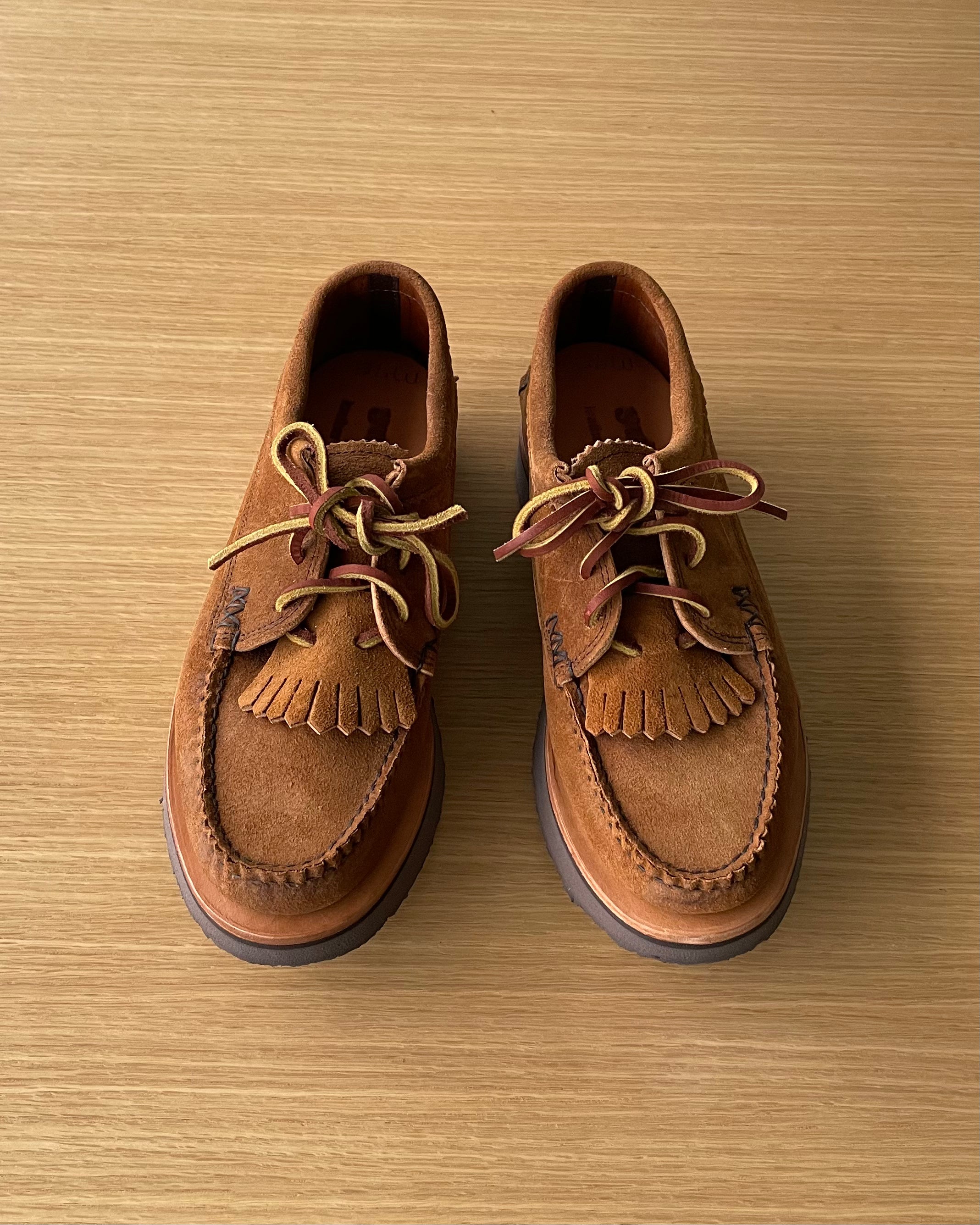 Blucher Rocker with Kiltie in Flesh Out Golden Brown - Tempo