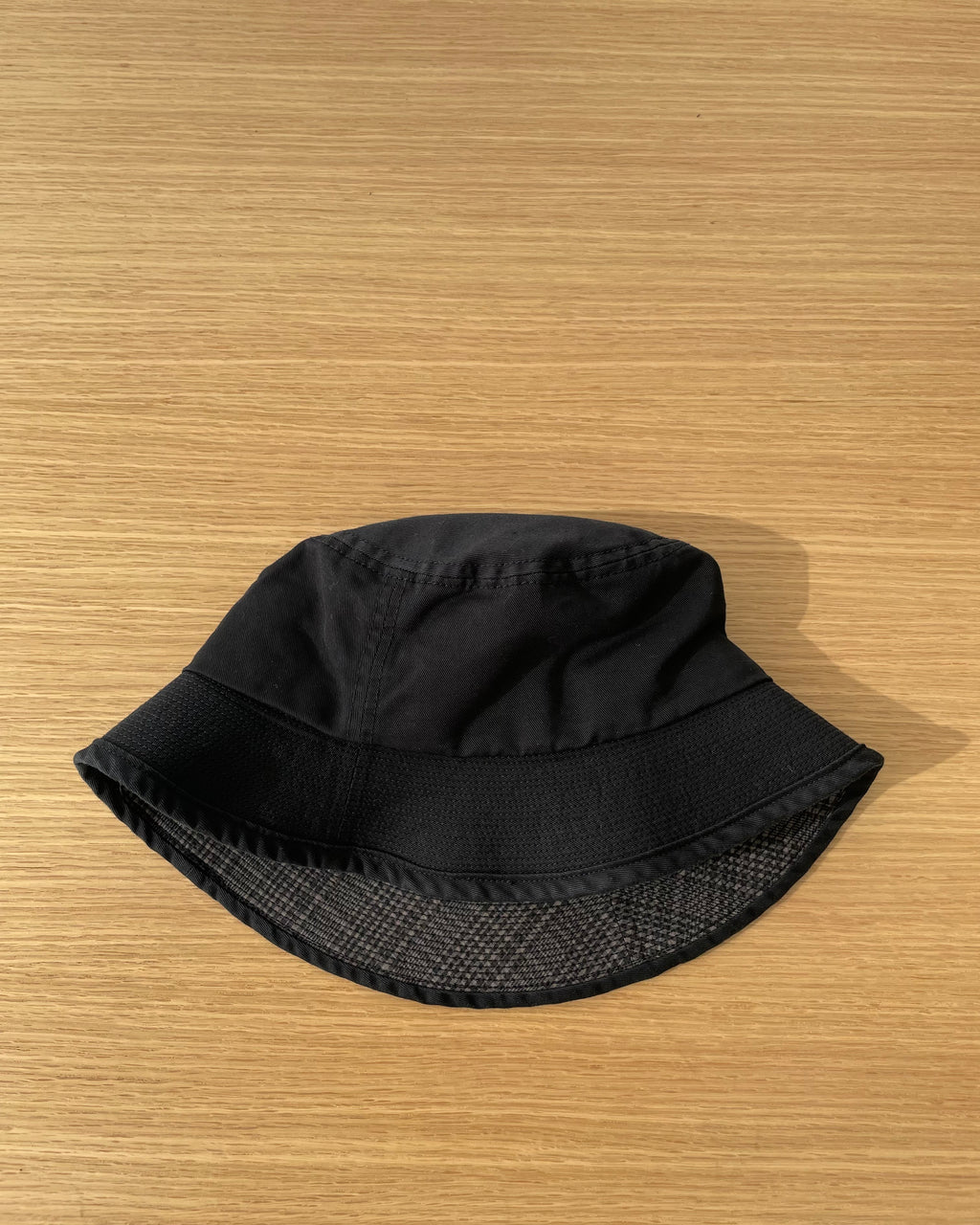 Distressed Cotton-Linen Bucket Hat - Black - Tempo