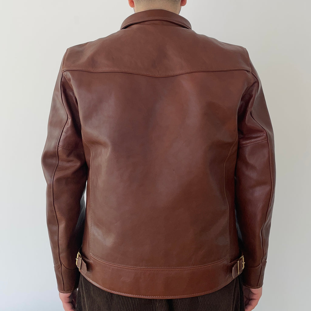 SINGLE RIDERS Shinki Hikaku Teacore Veg Tanned  Horsehide - Brown FN-LJ-HS001 - Tempo