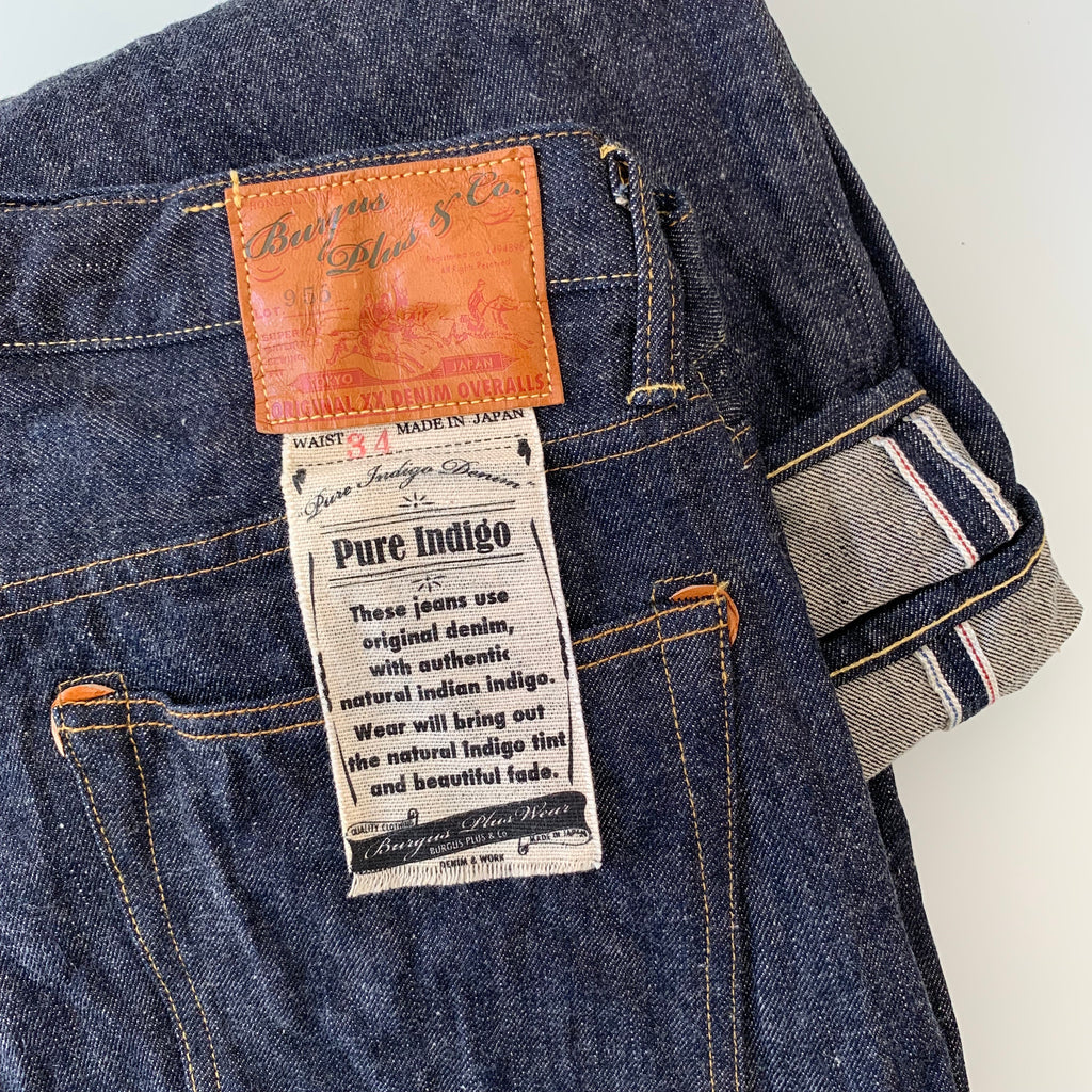 Natural Indigo 14.5oz  Selvedge Jeans 1955 XX Model - Narrow Straight - OW (955-XX) - Tempo