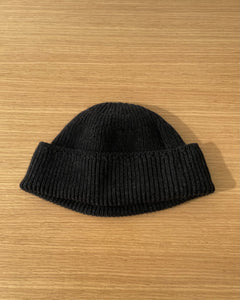 Alpaca Sweater Cap in Black - Tempo