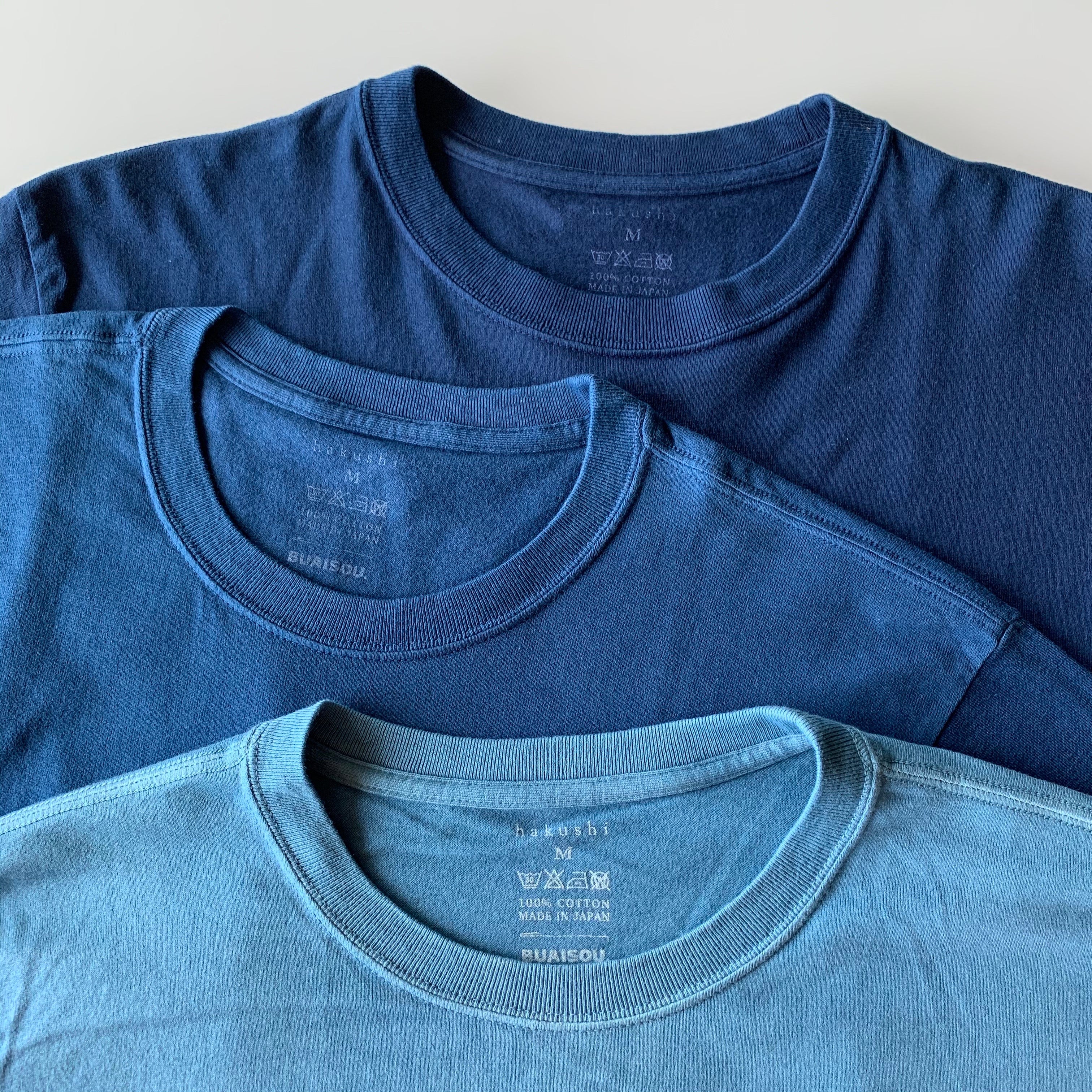 Tsuri-Ami Loopwheel T-Shirt II - Indigo - Sukumo Natural Indigo Hand-Dyed - Tempo