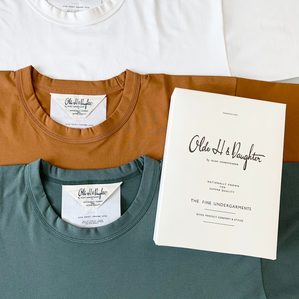 Suvin Plain Stitch Crew Neck Short Sleeve - Sage Green - Tempo