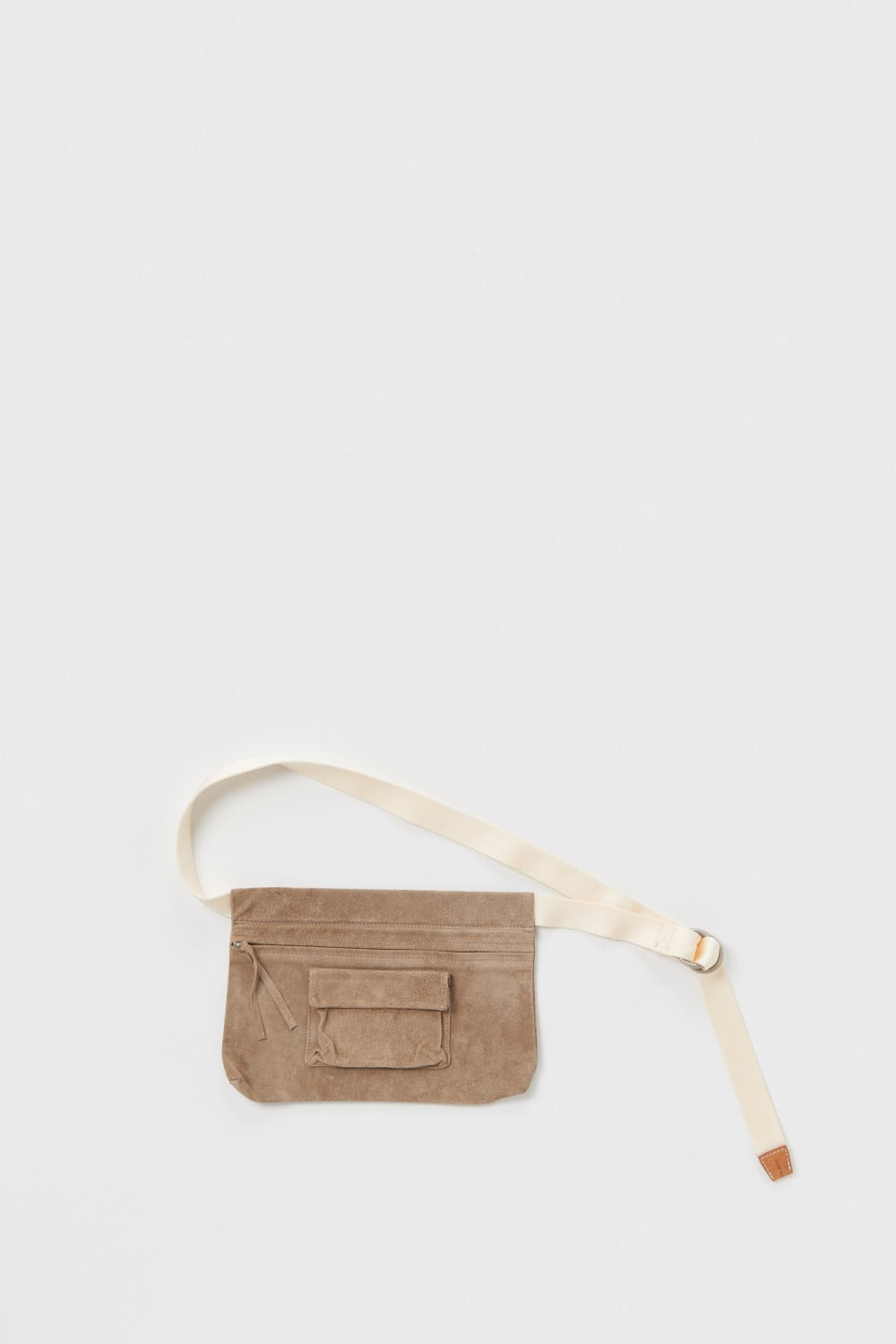 Waist Belt Bag Wide in Beige - Tempo