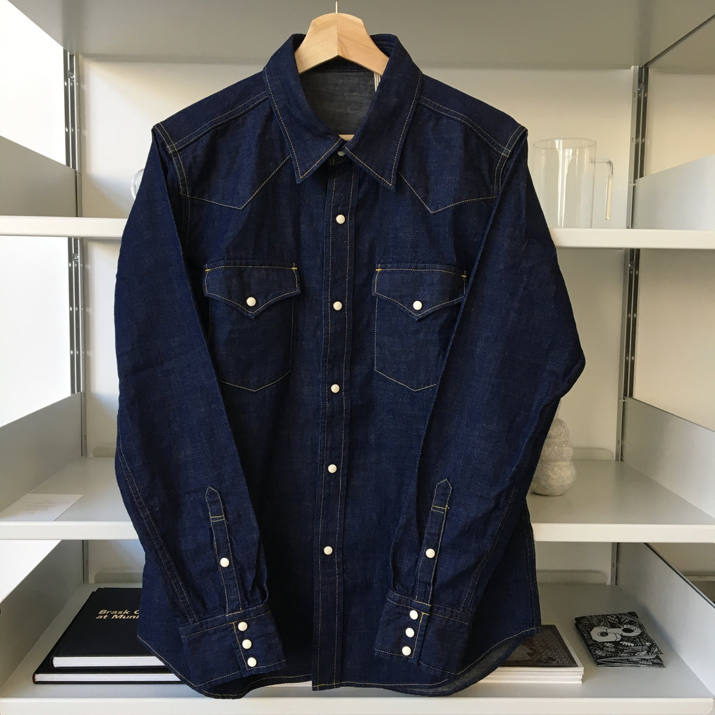 4894 - 8oz. Selvedge Denim Western Shirt - Tempo