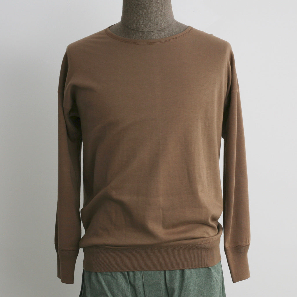 US004 Crew Neck Long Sleeve in Rustic Brown - Tempo