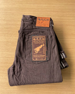 Amami Dorozome Mud Dyed High Rise Tapered 14oz Selvedge Jeans - OW