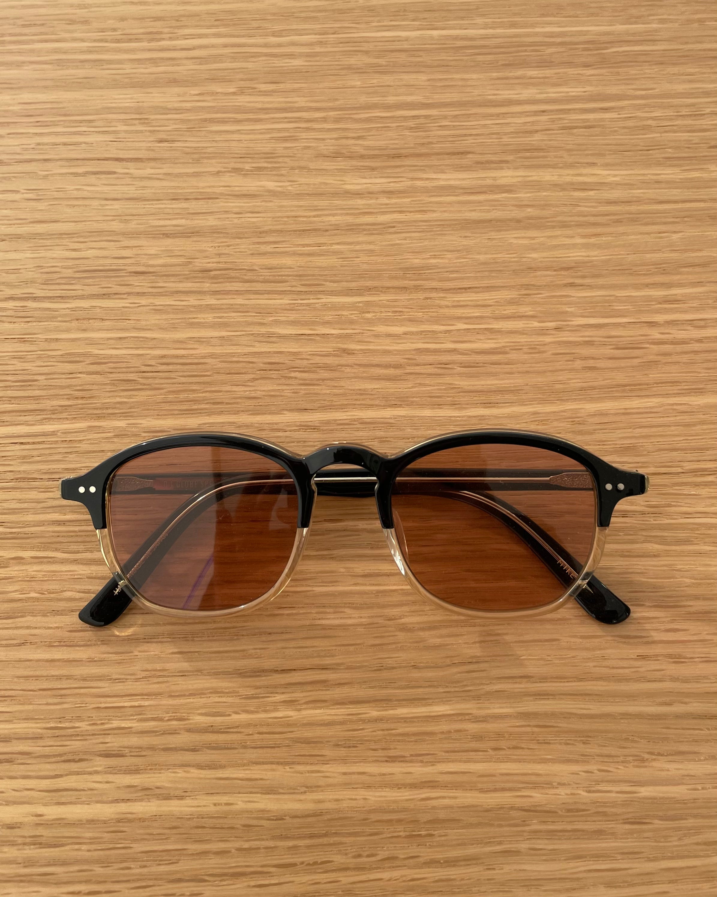 Mike in Black x Vintage Clear Cellulose Acetate – Tempo