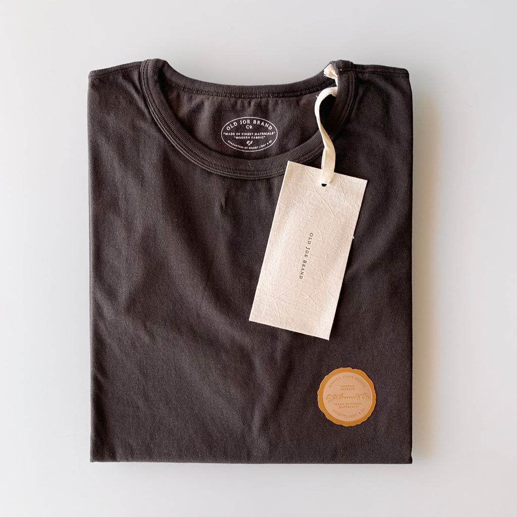 Tube Tee Crew Neck in Espresso - Tempo
