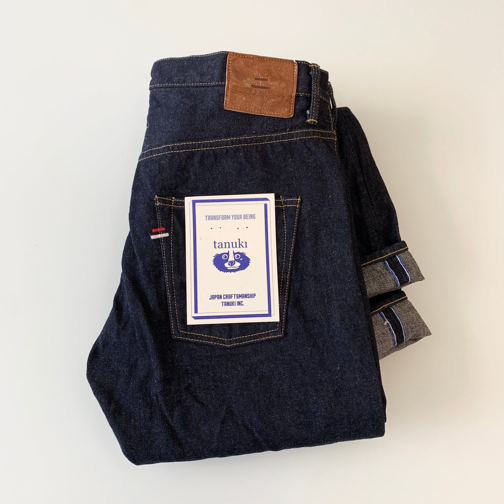 NHT "Natural Indigo" High Tapered 16.5oz Selvedge Jeans - Tempo