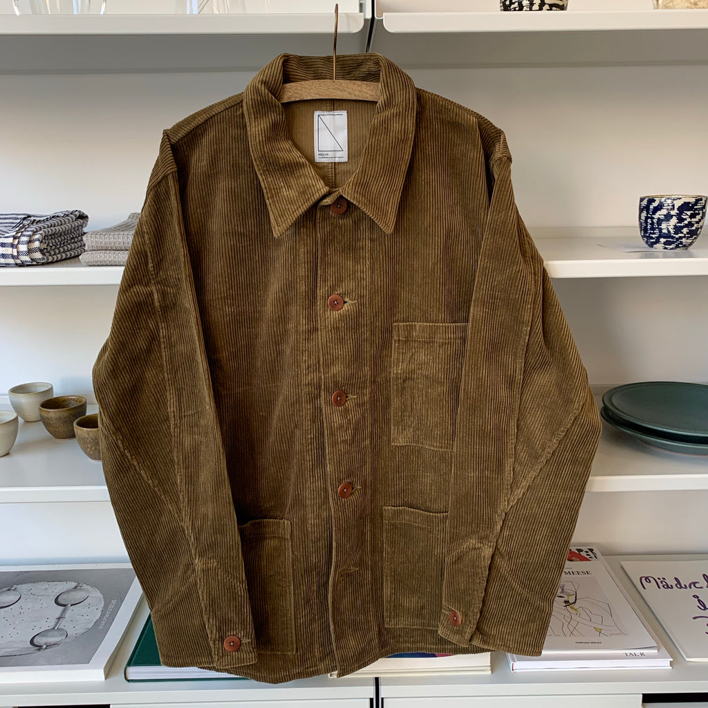 Work Cover Jacket in Brown Corduroy - Tempo