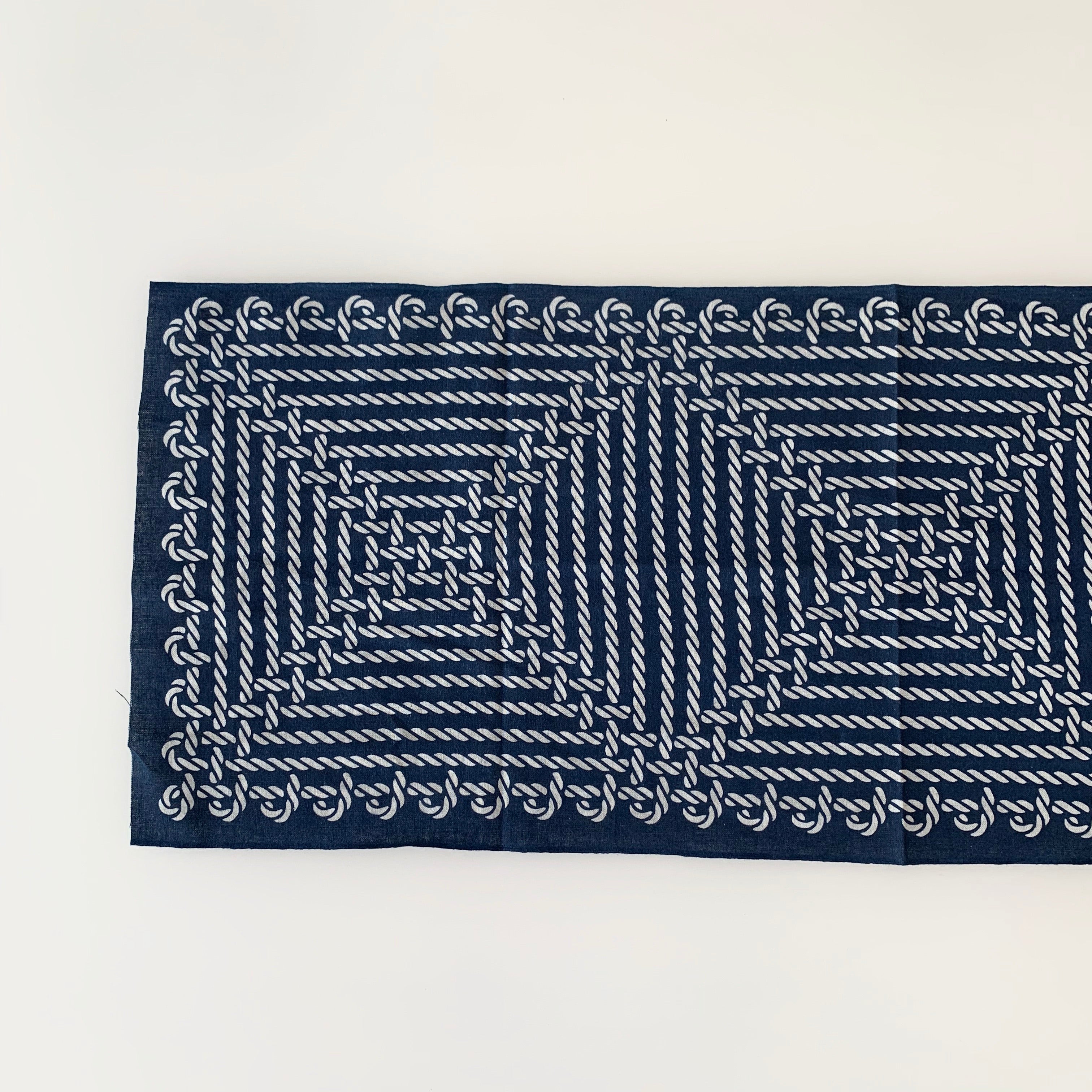 Sukumo Natural Indigo Hand-Dyed Tenugui Waffle Towel - Tempo