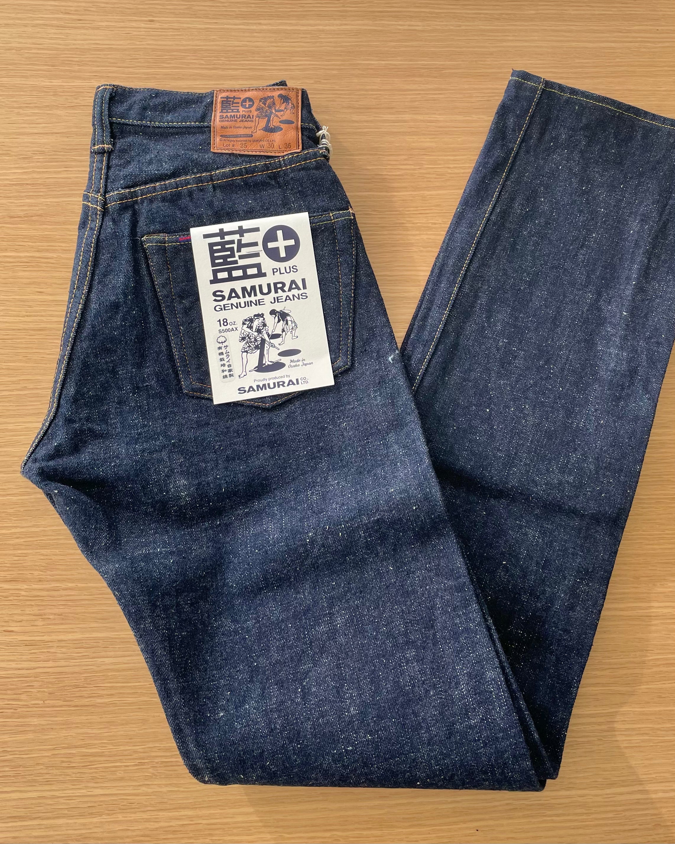 18oz Japanese Organic Cotton AI + Selvedge Denim - Slim Straight OW - Tempo