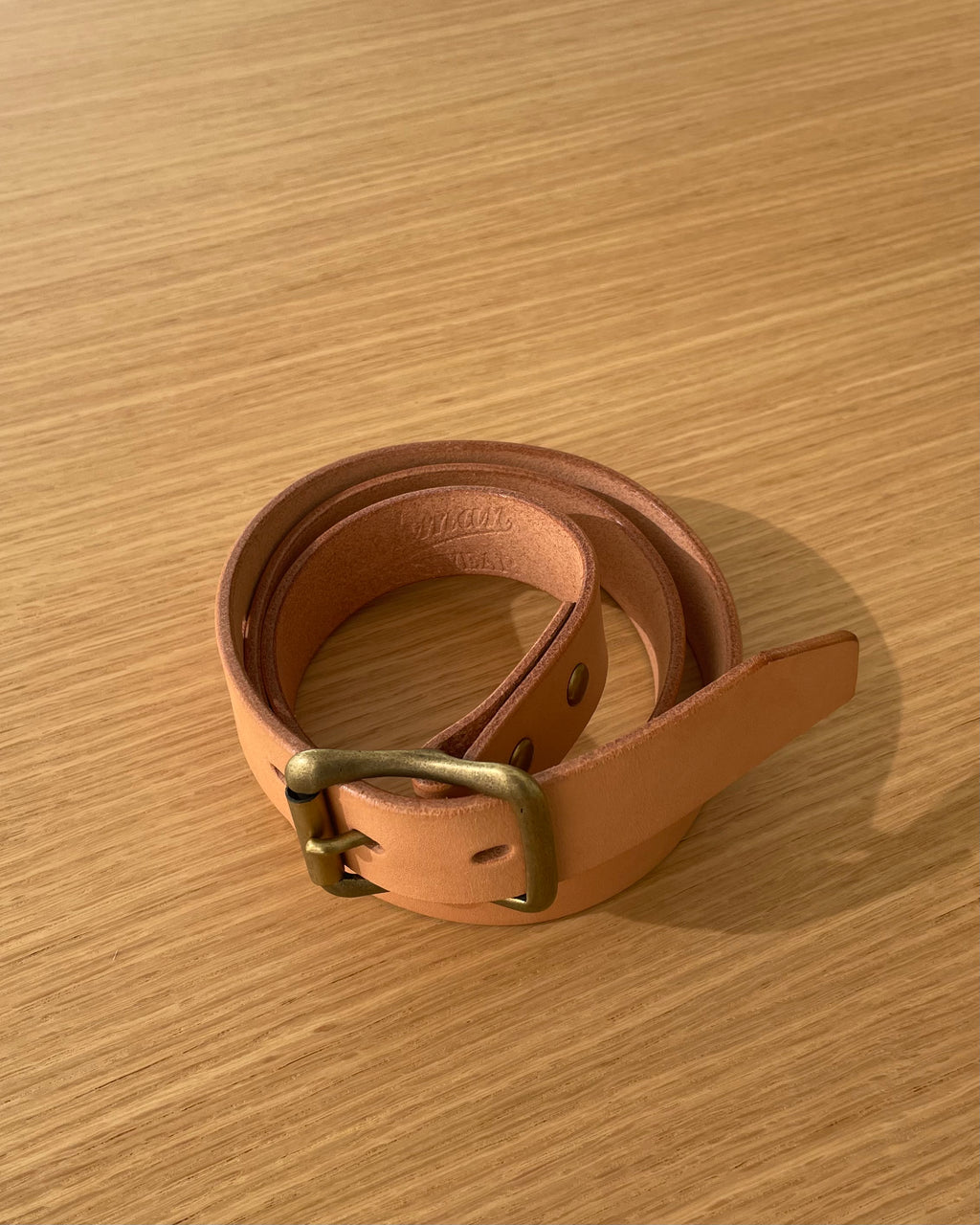 Classic Belt in Vegetable Tanned Hand-Dyed Leather - Tempo