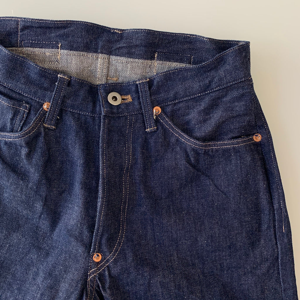 819 Denim 13.5oz Selvedge - Hi-Rise Wide Tapered - Sukumo Natural Indigo Hand-Dyed - Tempo