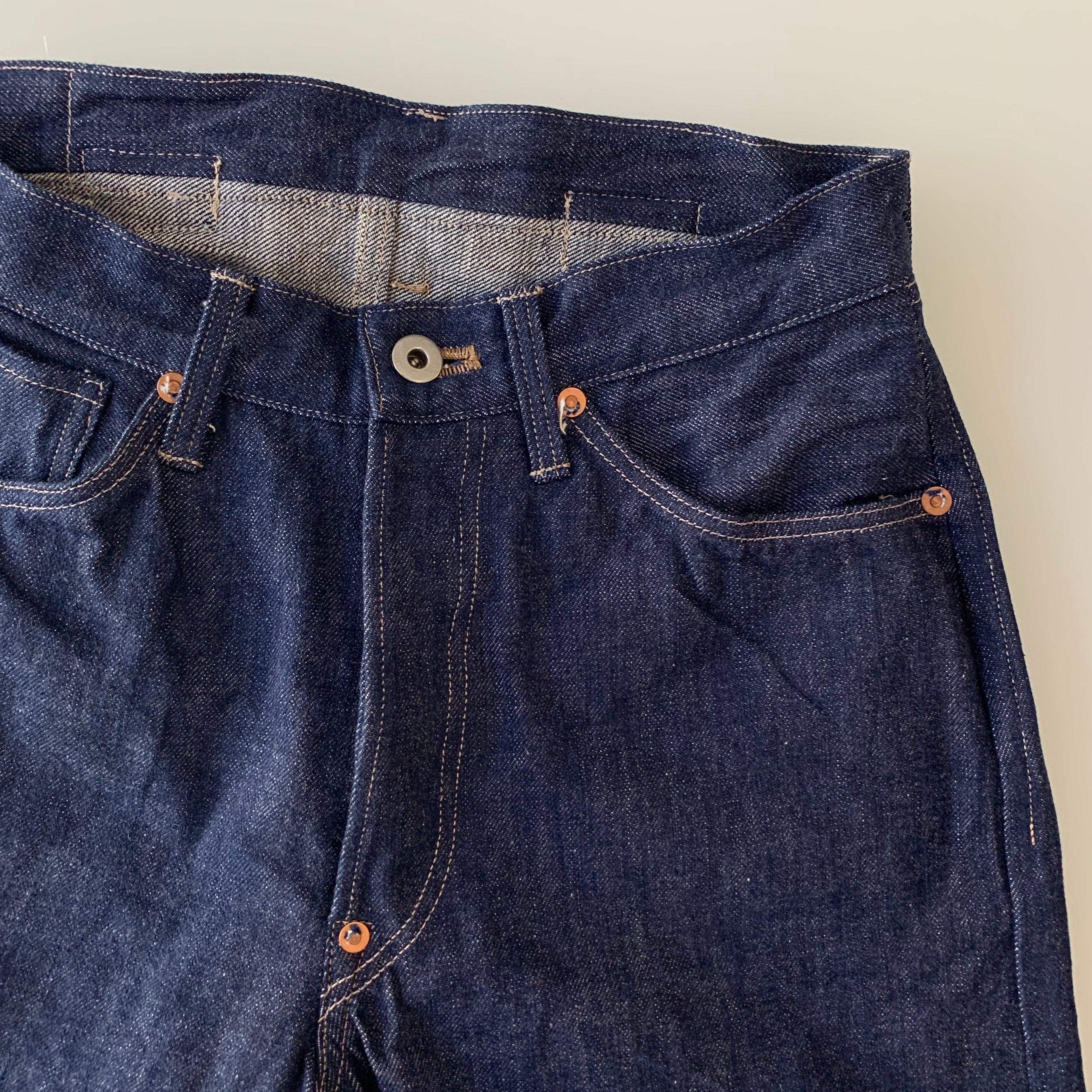 819 Denim 13.5oz Selvedge - Hi-Rise Wide Tapered - Sukumo Natural Indigo Hand-Dyed - Tempo
