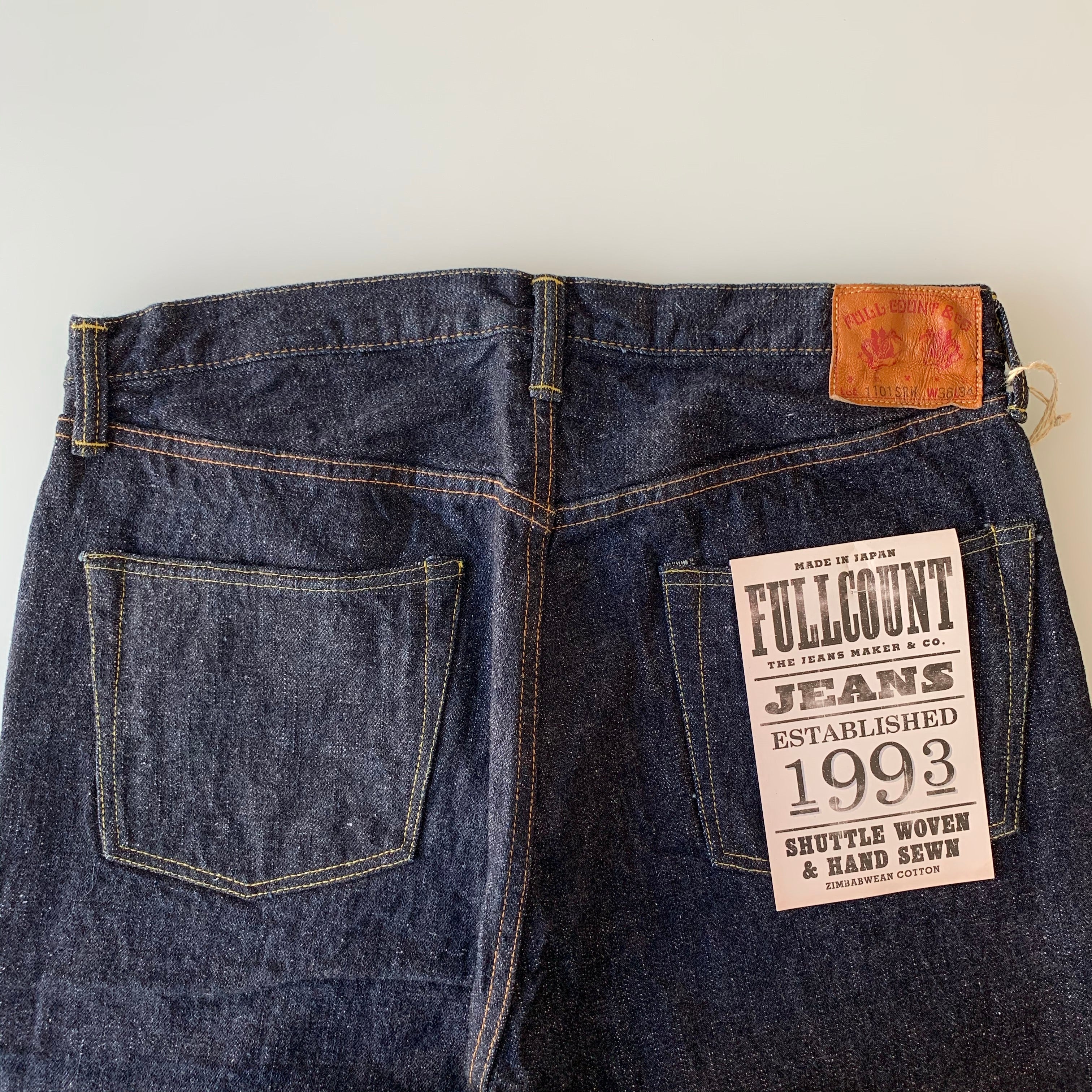 Original Straight Super Rough 15.5oz Selvedge Denim - OW - 1101SR - Tempo