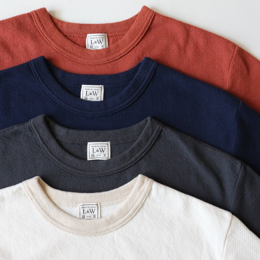 Twill Face Knit Military Crewneck in Antique Black - Tempo