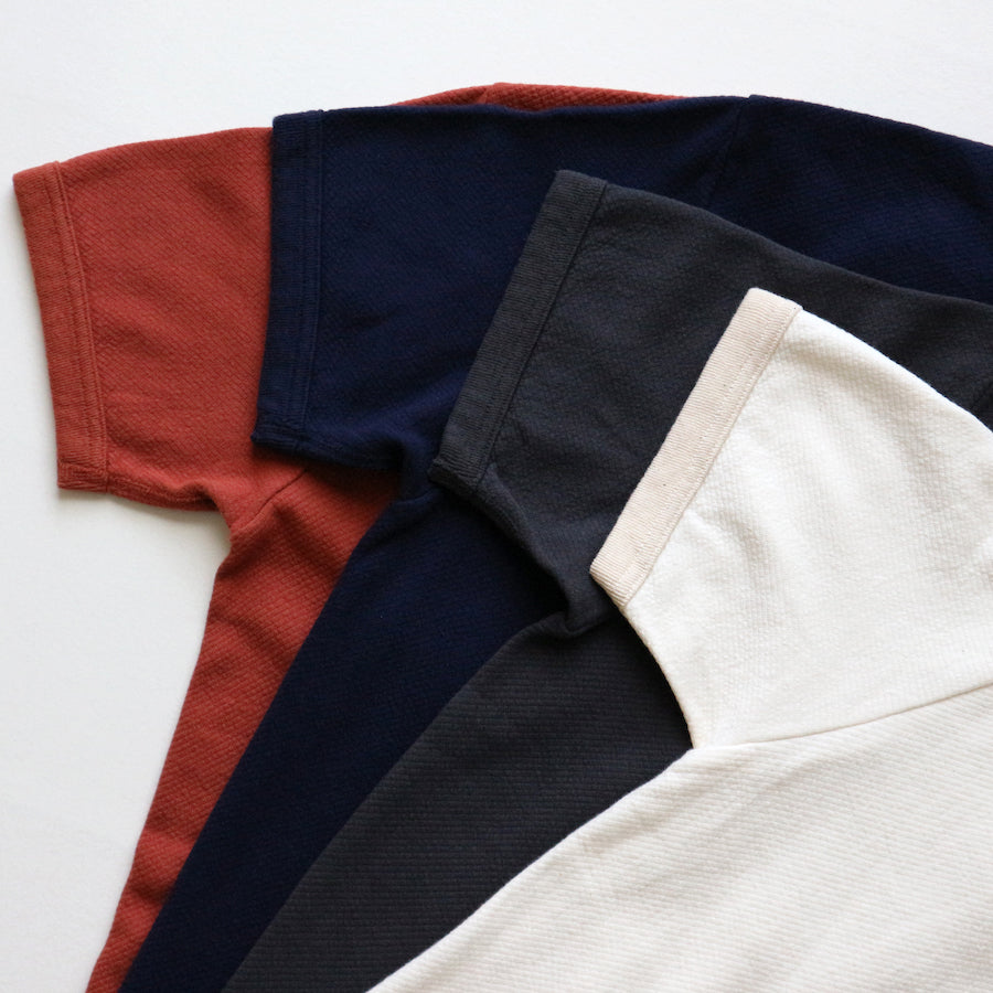 Twill Face Knit Military Crewneck in Antique Black - Tempo