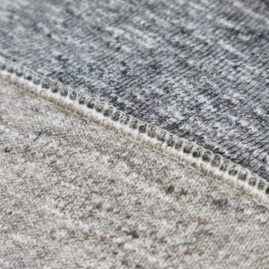 Vintage Slub 1950's Boatneck Sweatshirt in Heather Brown x Heather Grey - Tempo