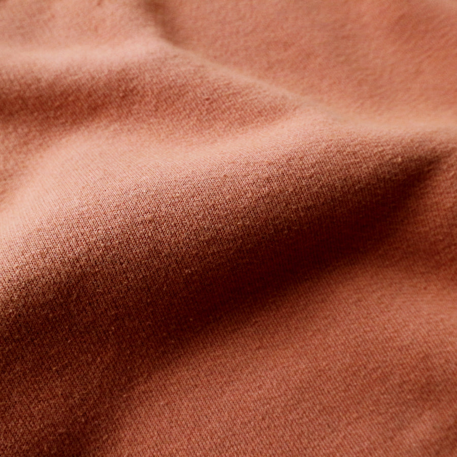 Tompkin's Knit Crew Neck Sweatshirt in Orange Brown - Tempo