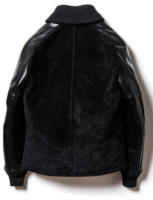 Steer Suede x Vintage Pony Pharaoh Jacket in Black (PB-147) - Tempo