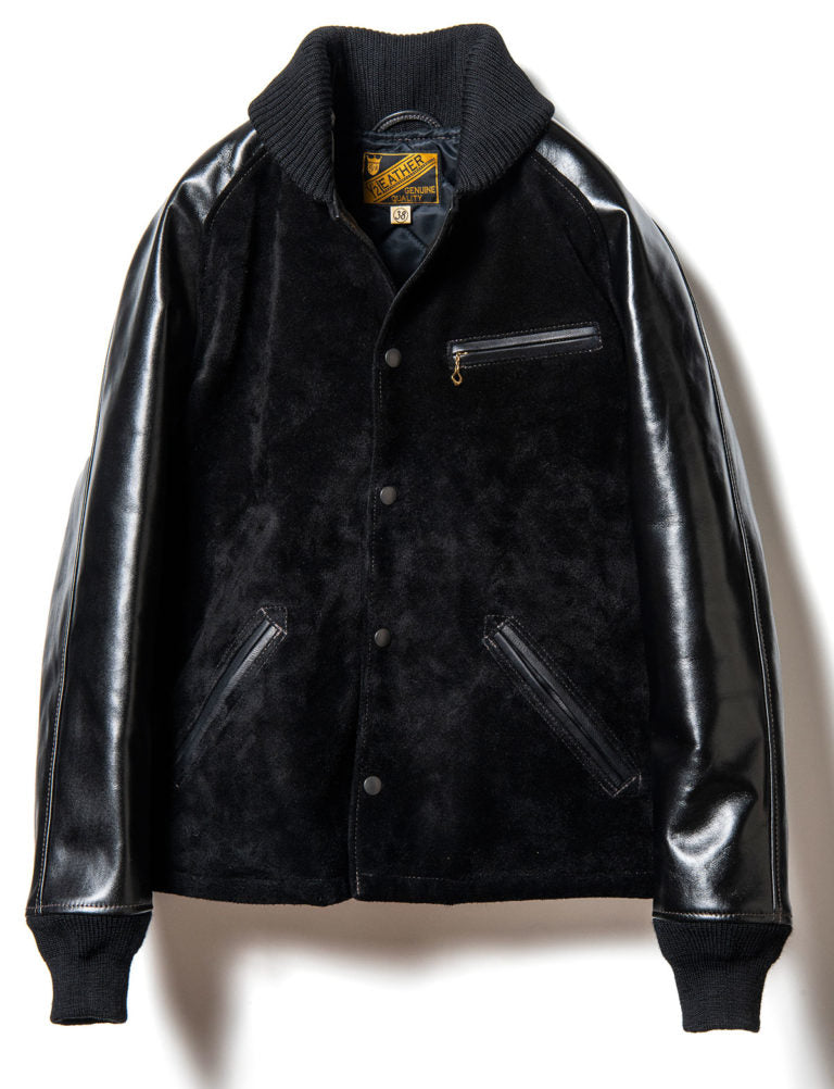 Steer Suede x Vintage Pony Pharaoh Jacket in Black (PB-147) - Tempo