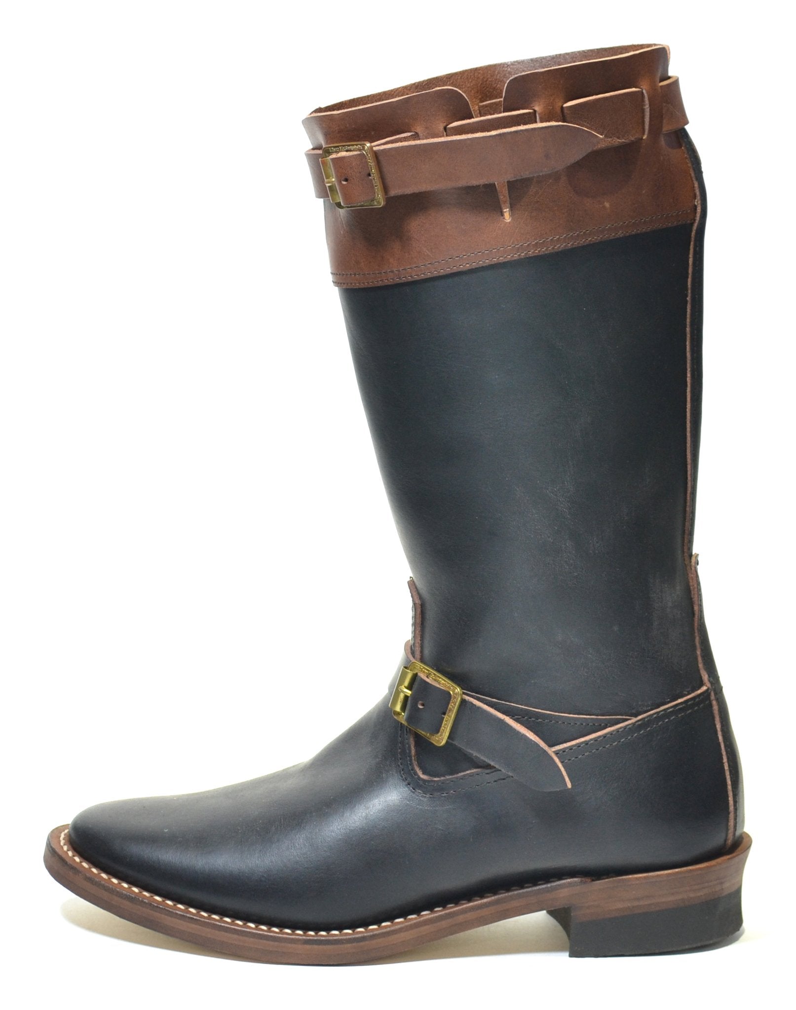 Pre-Order: ANTELOPE Hunting Boots in Black Italian "Crazy" Leather - Tempo