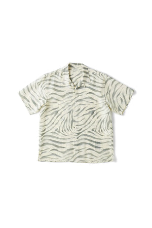 Safari Original Printed Open-Collar Short-Sleeve Shirts - Eucalyptus