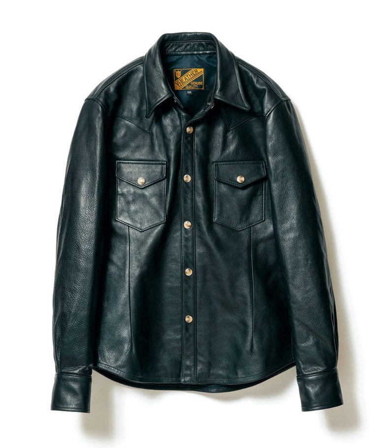 Steer Oil Western Shirt in Black (SS-13) - Tempo